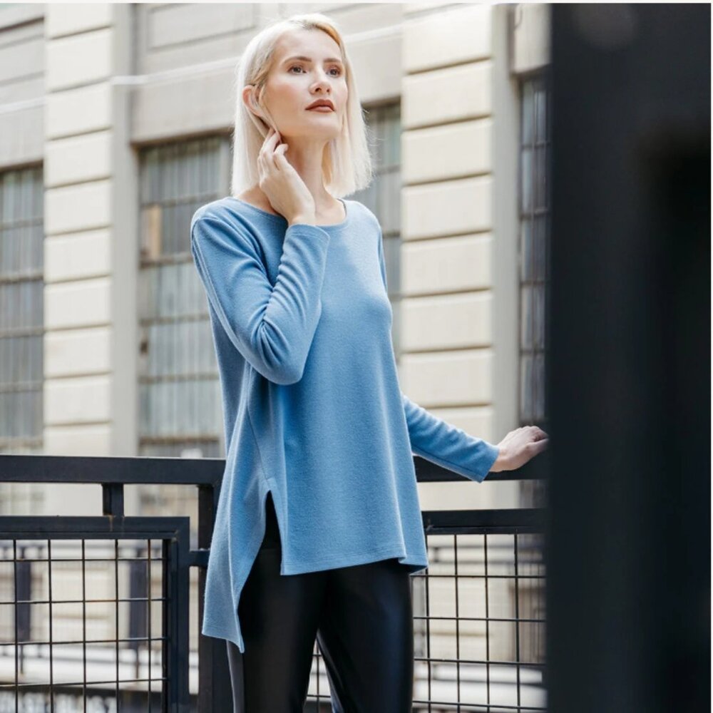 Light teal Clara Sunwoo pullover sweater